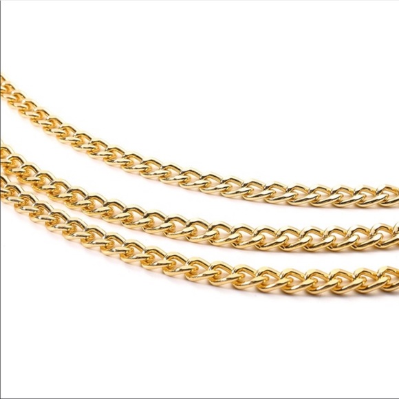 Vintage gold&silver multi layer waist chain *NWT* - Picture 4 of 8